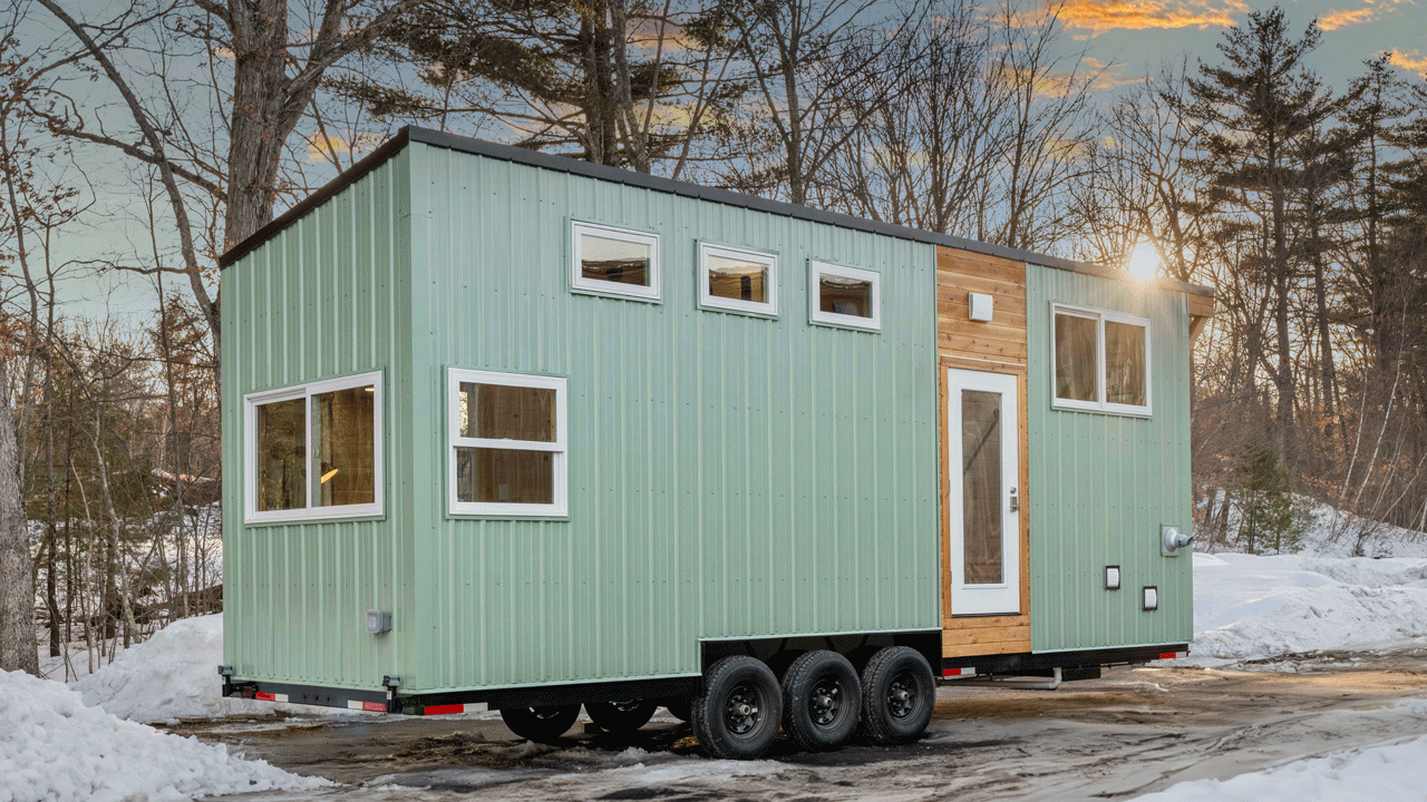Library tiny house on wheels by BTH
