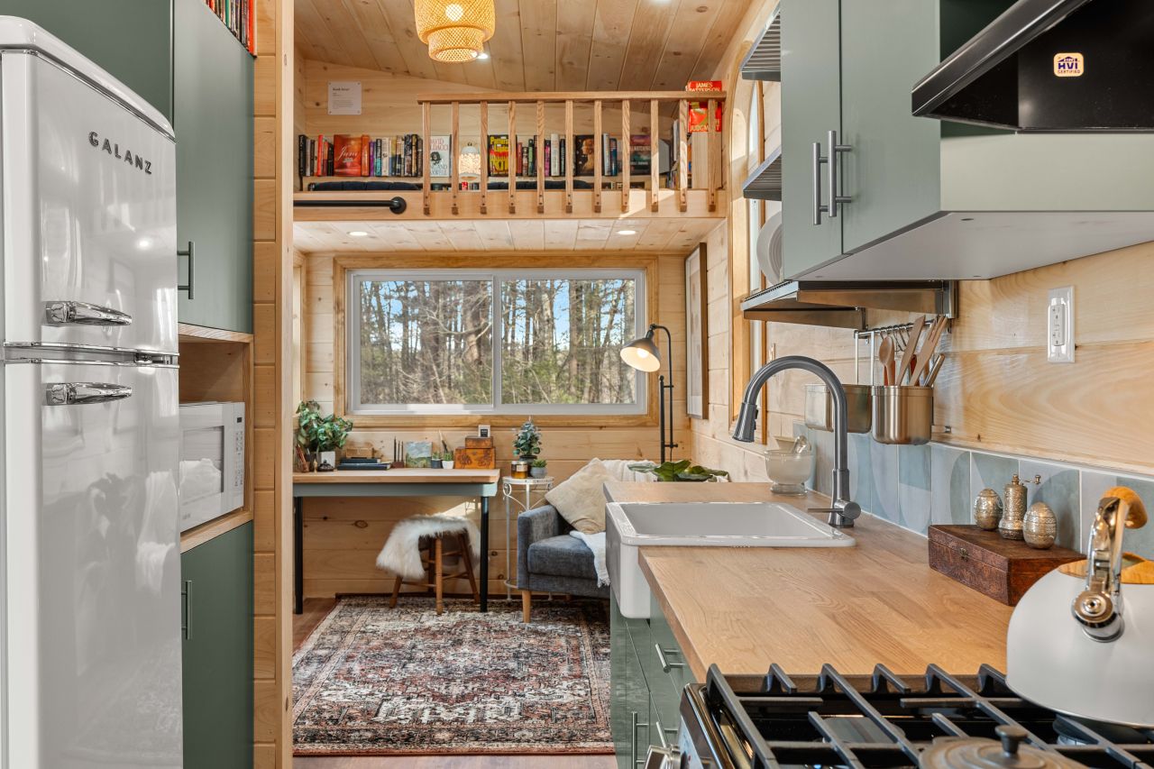 Library tiny house on wheels by BTH