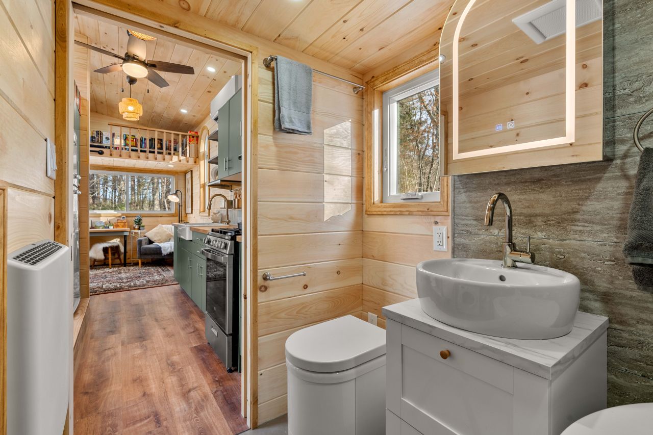 Library tiny house on wheels by BTH