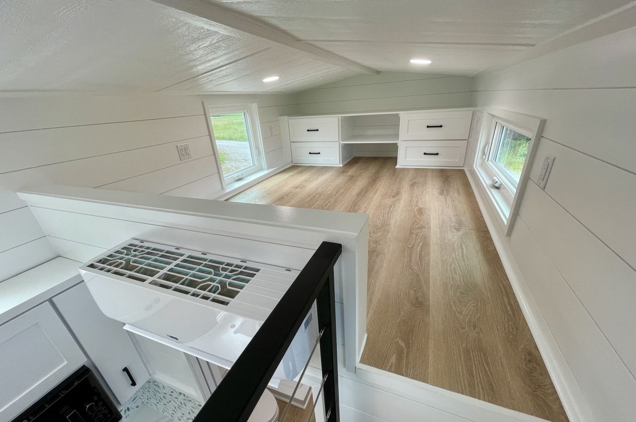 Loft Bedroom of Sadie's Suite Tiny House- 1