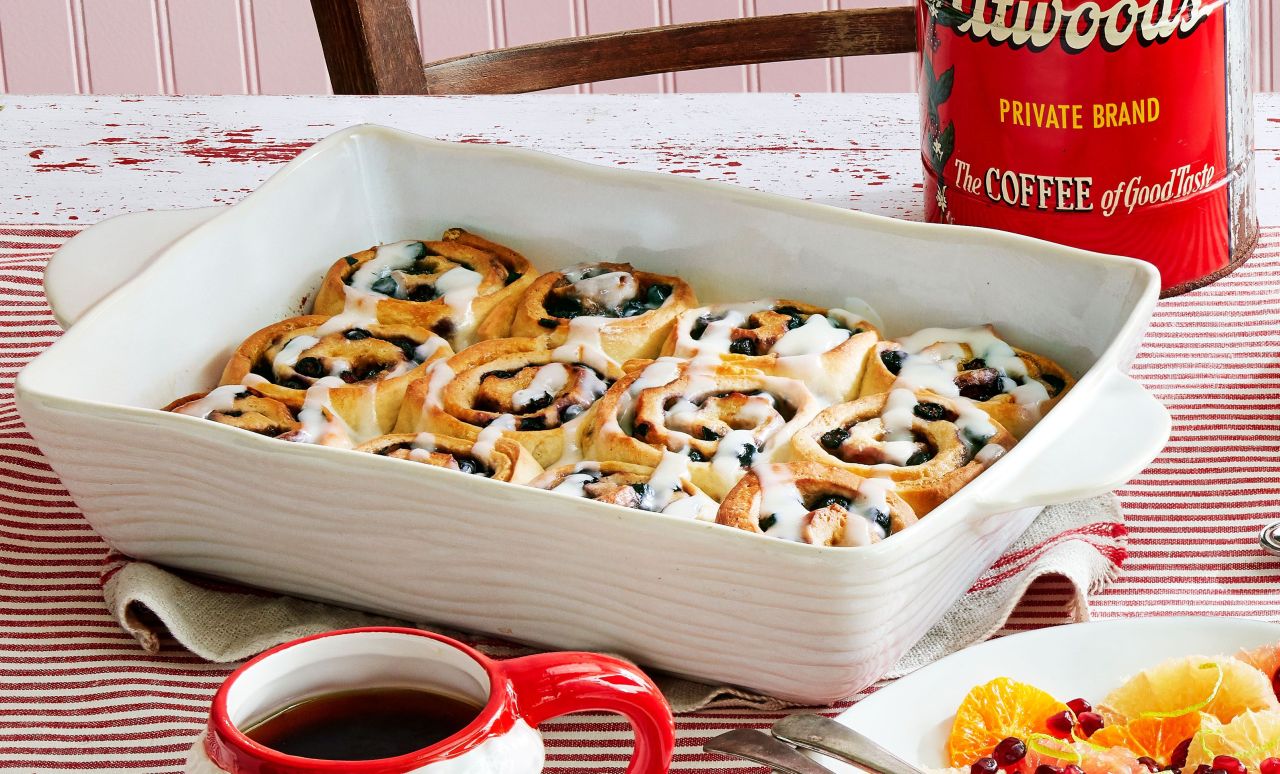 Mother's Day Breakfast Recipes - Blueberry Sweet Rolls