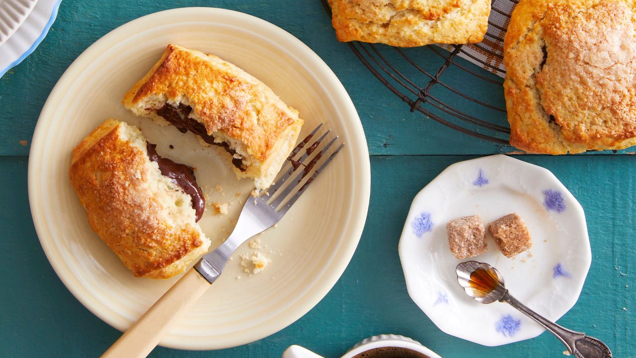 Mother’s Day Breakfast Recipes - Chocolate-Stuffed Cream Biscuits