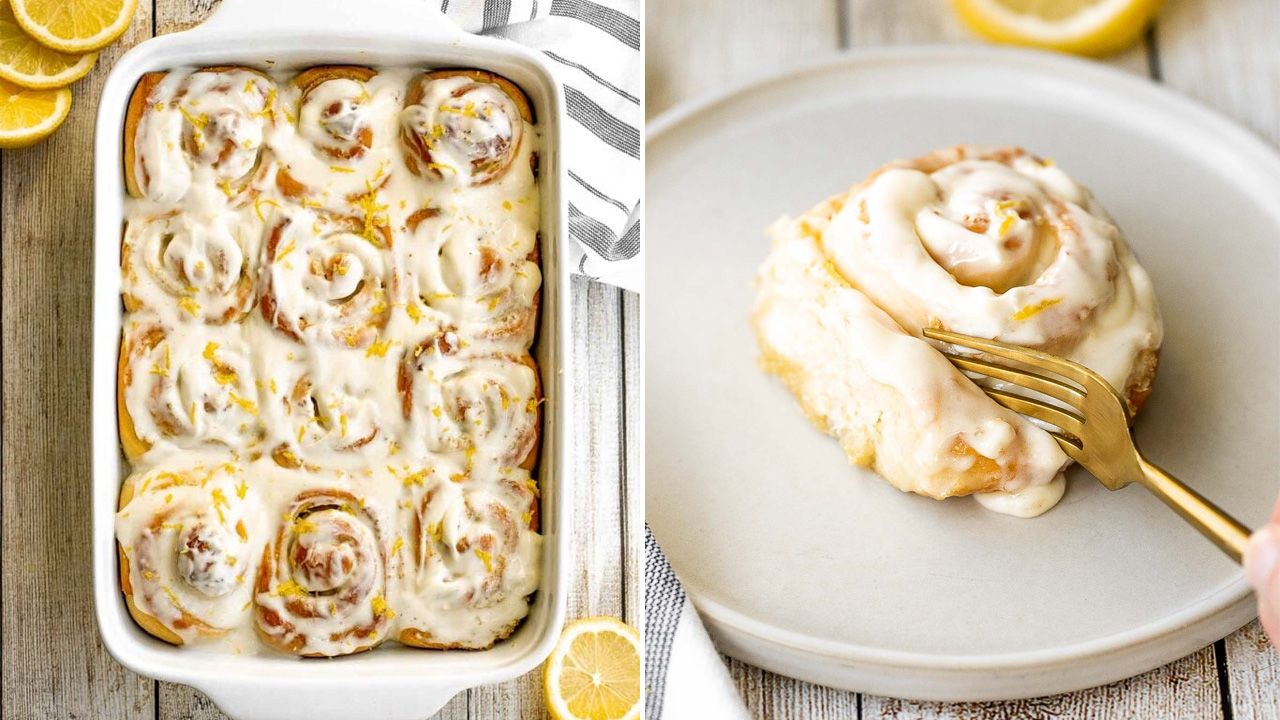 Mother's Day Dessert Ideas - Lemon Sweet Rolls