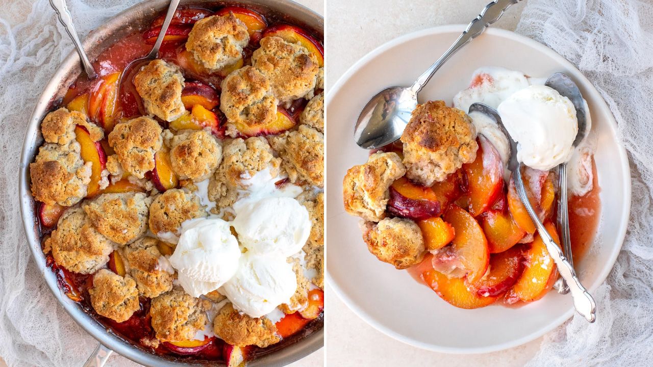 Mother's Day Dessert Ideas - peach cobbler
