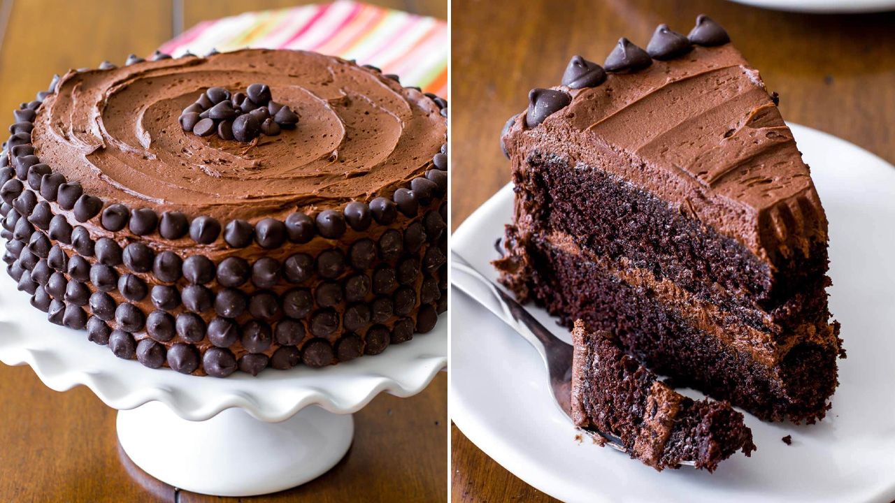 Mother's Day Desserts - Triple Chocolate Cake