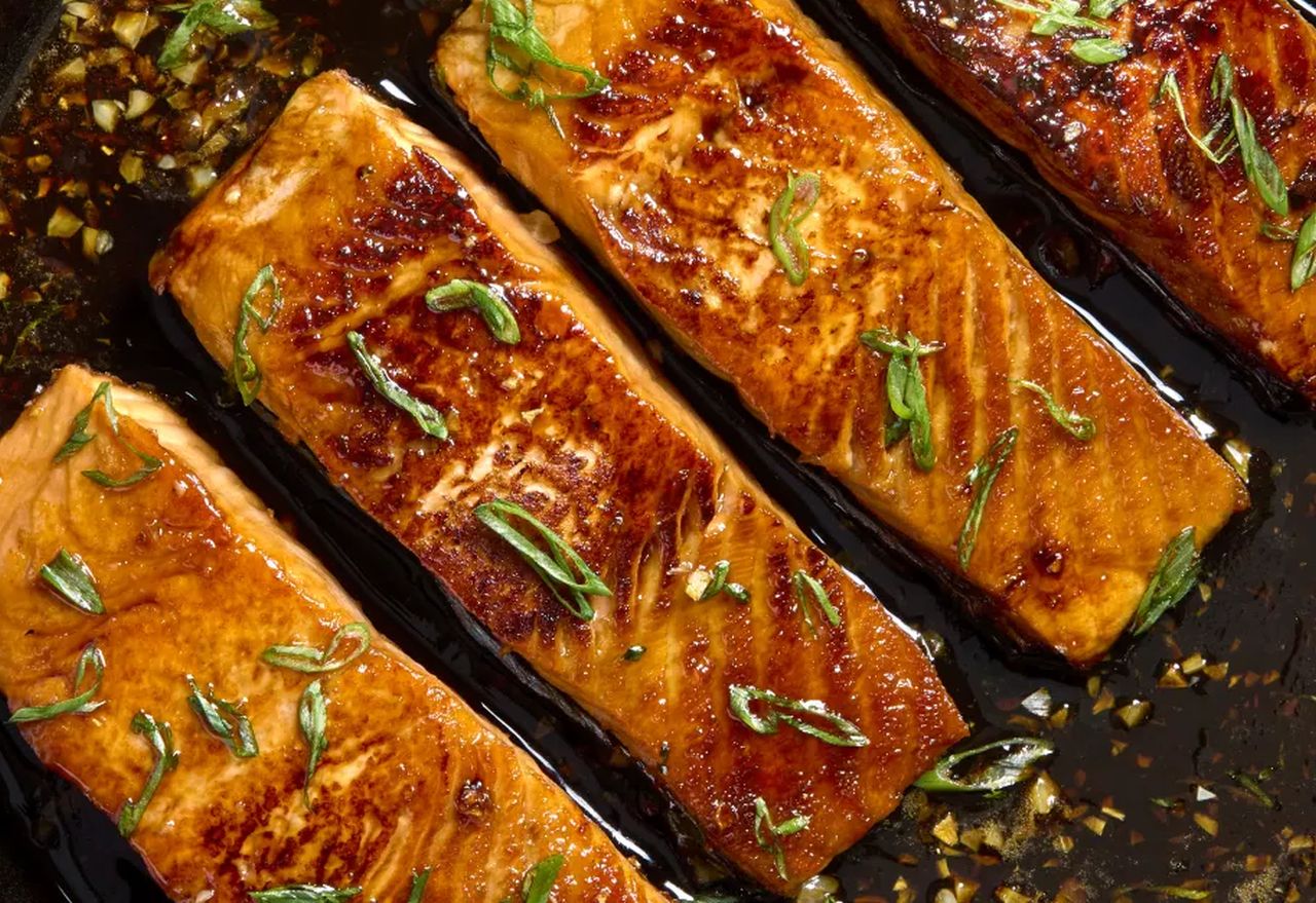 Mother’s Day Dinner Mains - Honey Glazed Salmon