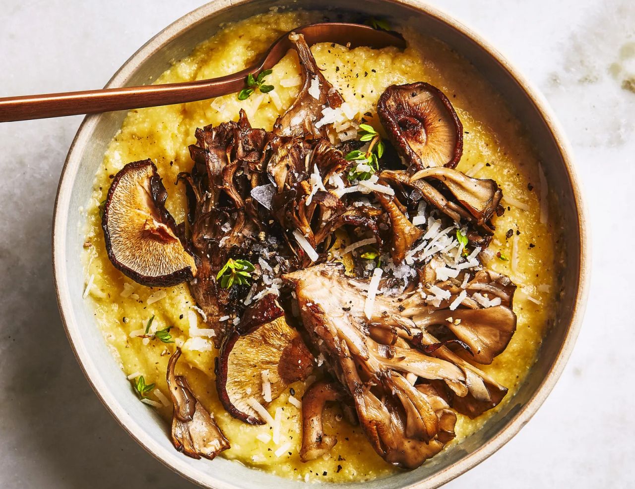 Mother’s Day Dinner Mains - Oven Polenta With Roasted Mushrooms