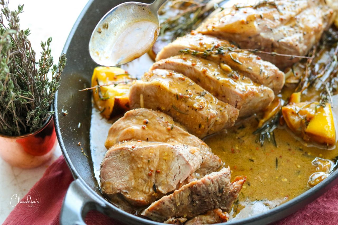Mother’s Day Dinner Mains - Pork Tenderloin With Lemon Herb Sauce