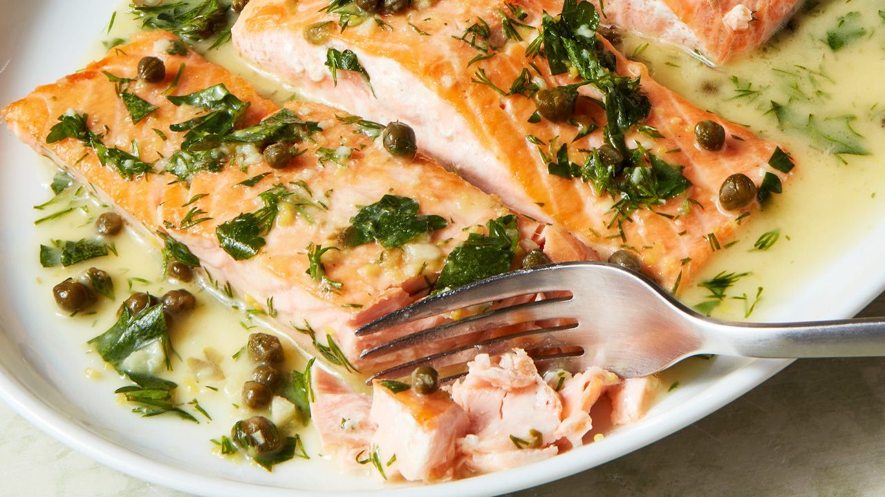 Mother's Day Dinner Mains - Salmon Piccata