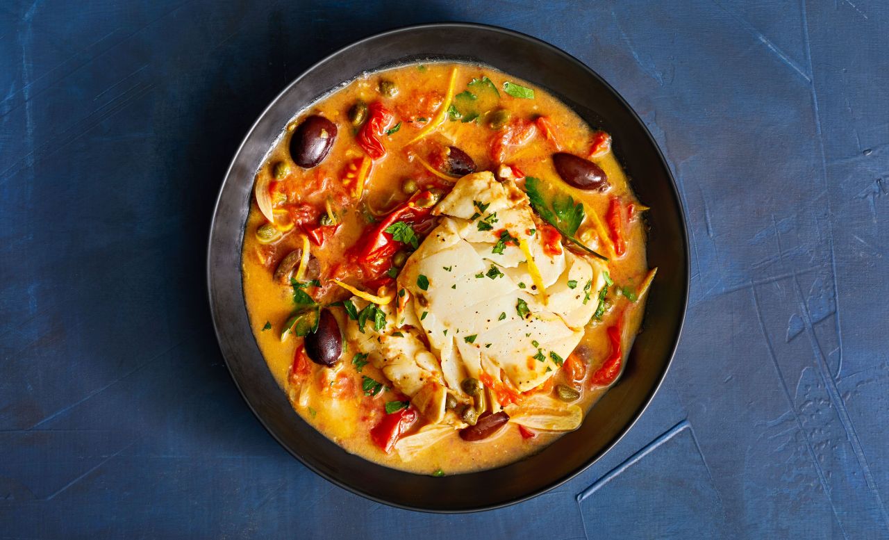 Mother’s Day Dinner Mains - tomato poached cod