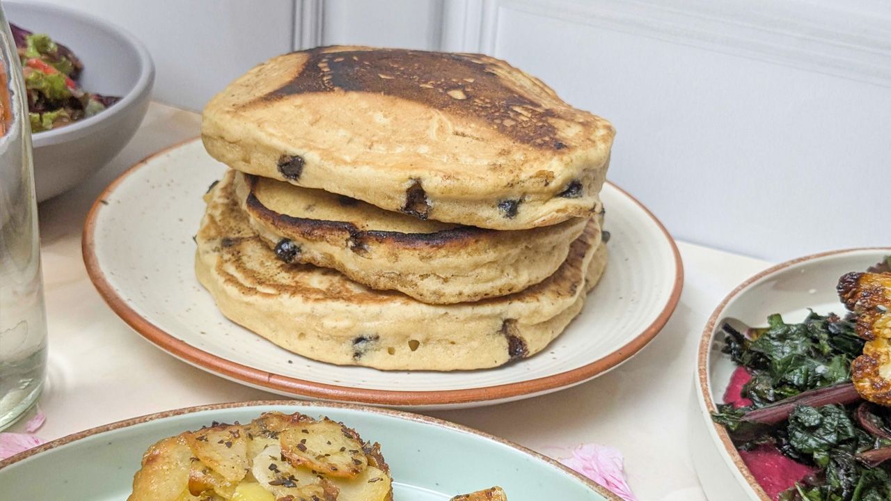 Mother’s Day brunch menu recipe - Classic Chocolate Chip Pancakes