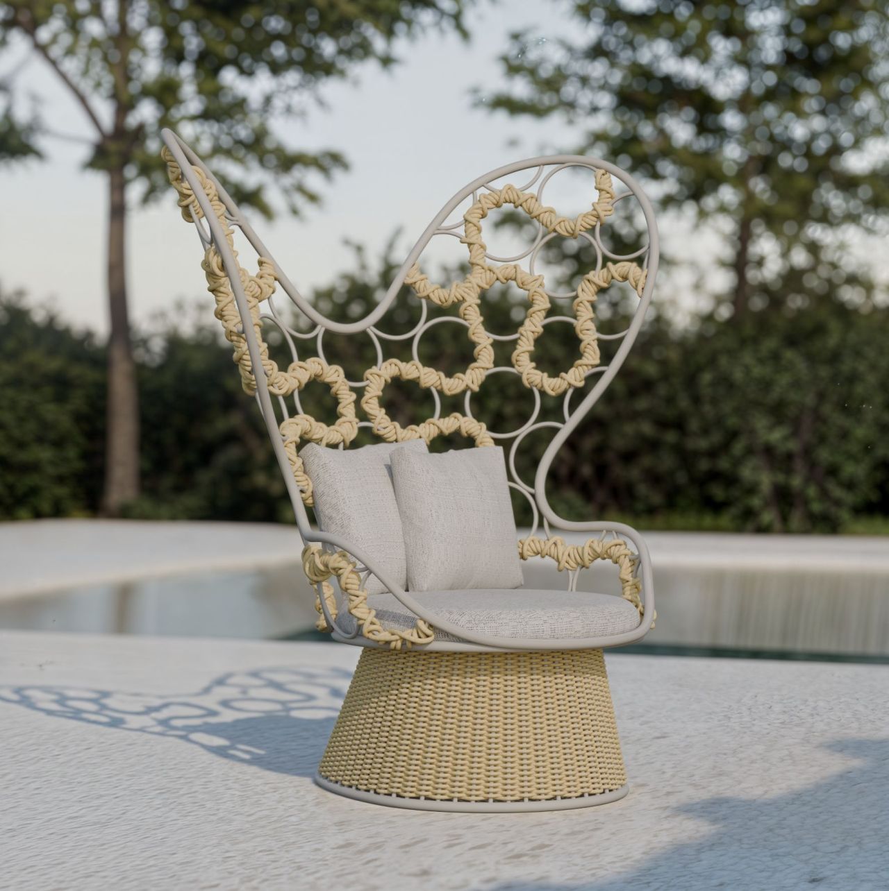 Opus Armchair Features a High-Back That Looks Like Butterfly Wings