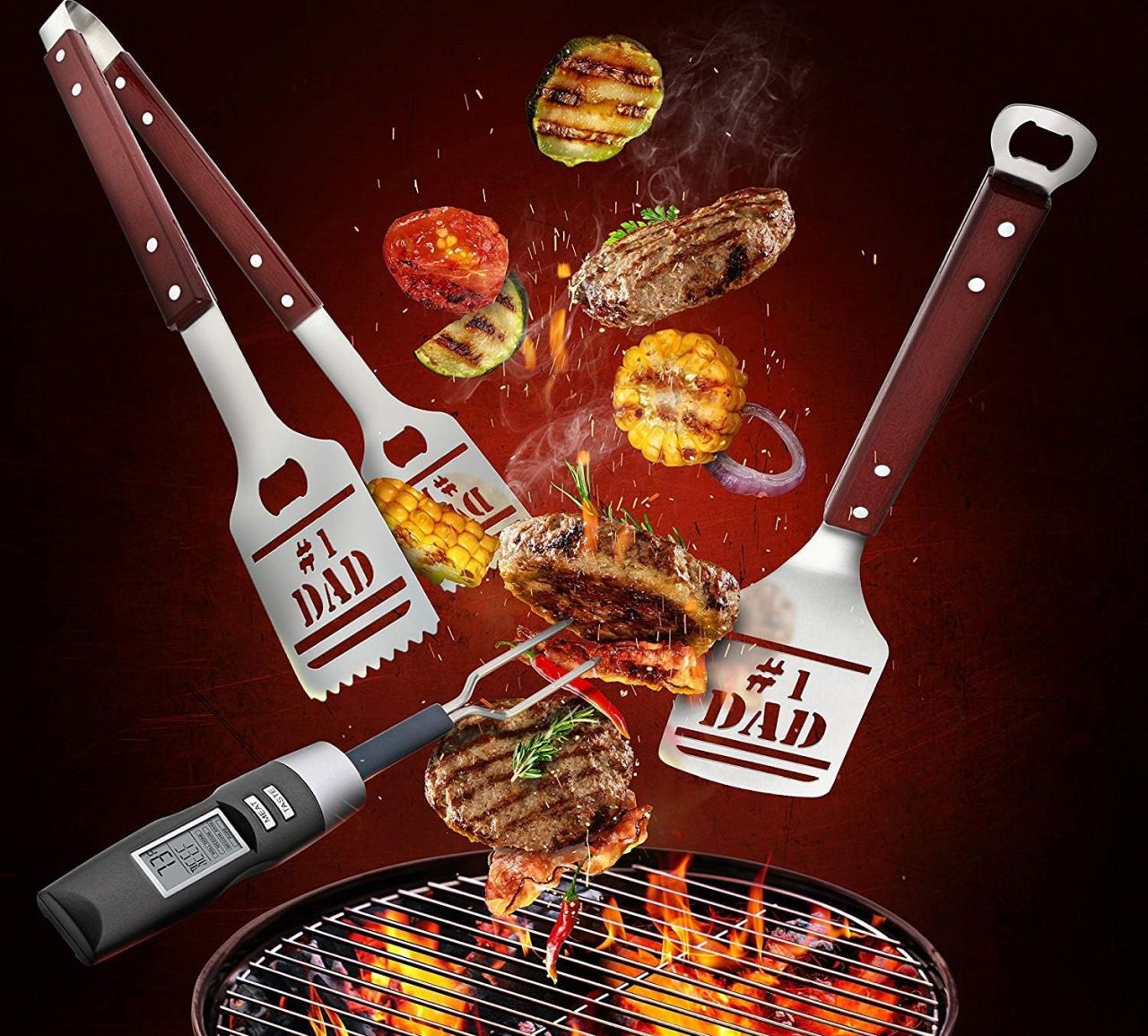 Panoware BBQ Grill Tools Set Gift for Dad