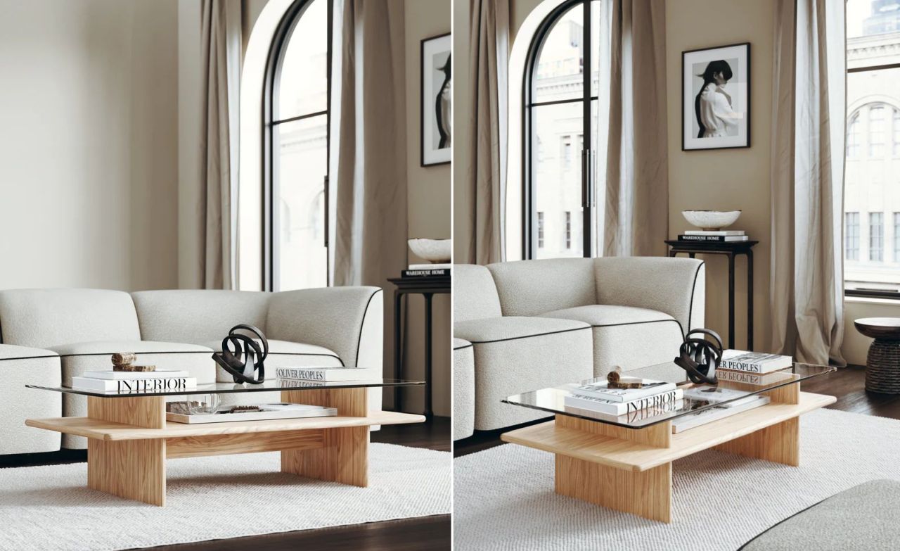 Parallel coffee table by Magnus Pettersen for WOUD Design at ICFF 2025