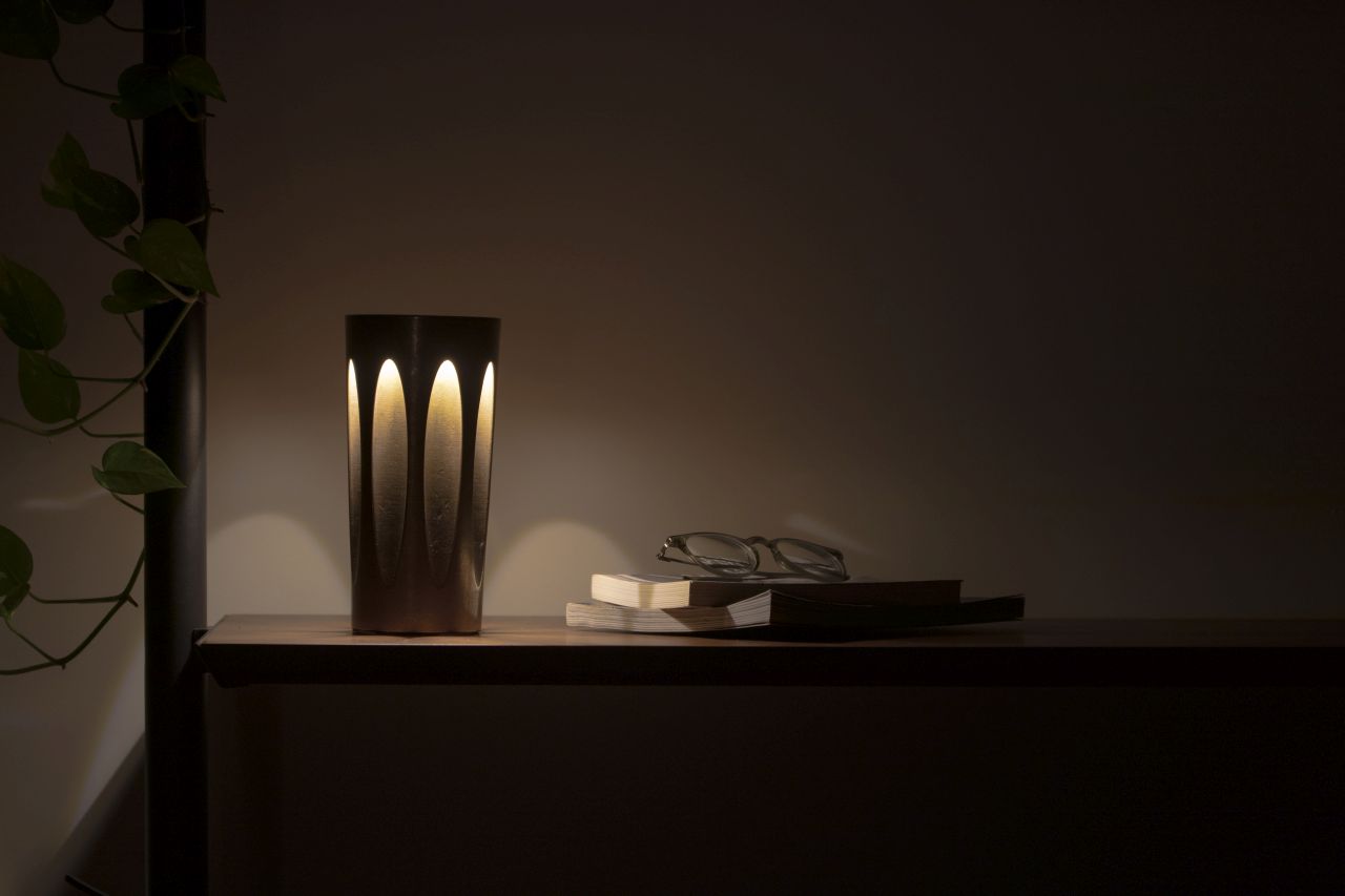 Patryk Koca Designs Bronze Lamp That Doesn’t Look Like a Lamp Until Switched On