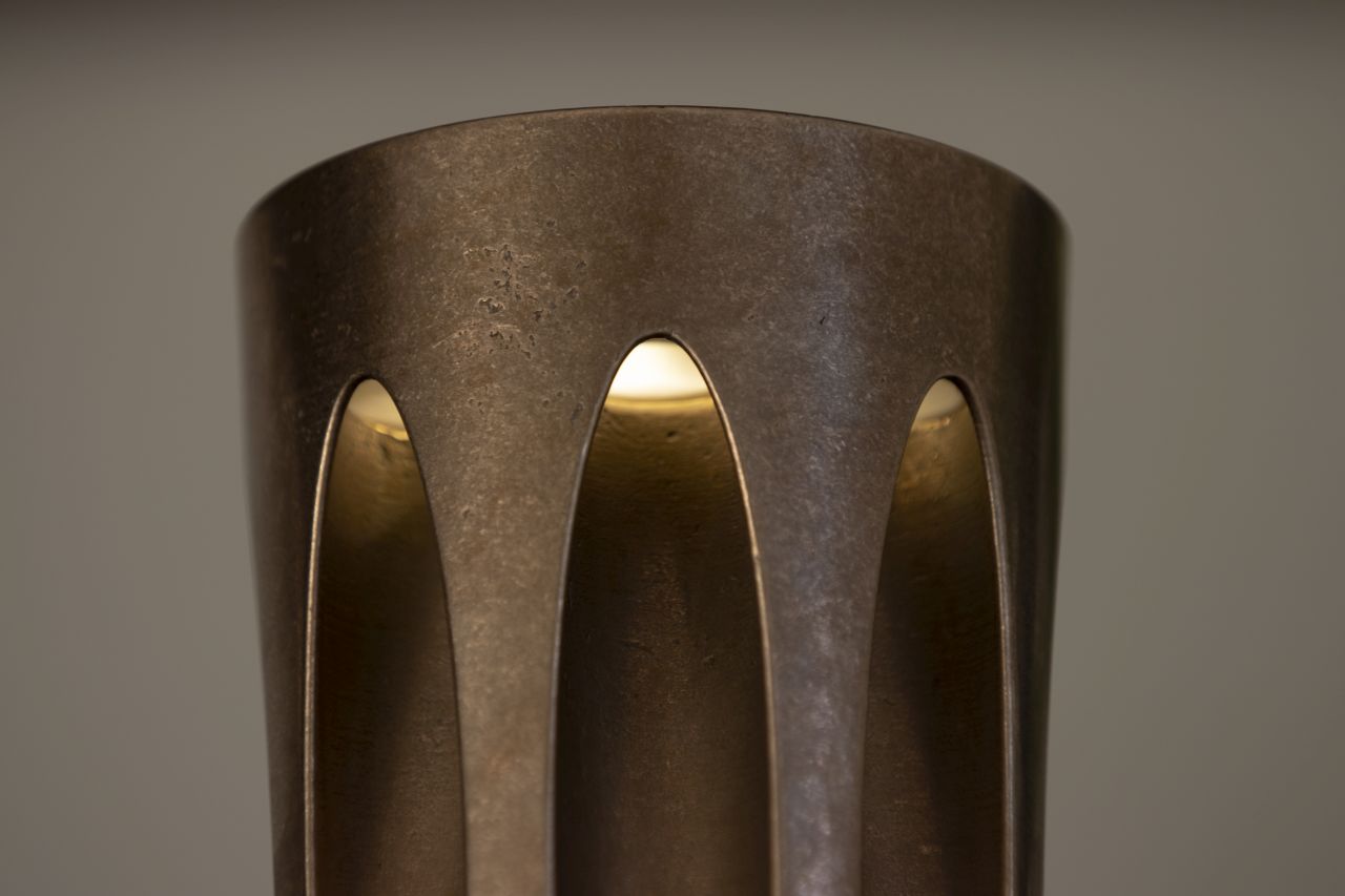 Patryk Koca Designs Bronze Lamp That Doesn’t Look Like a Lamp Until Switched On
