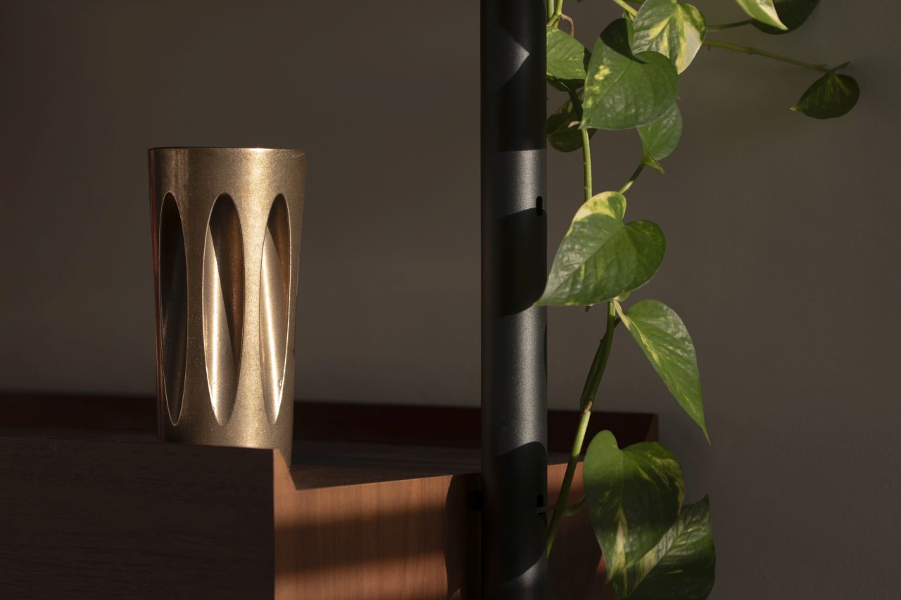 Patryk Koca Designs Bronze Lamp That Doesn’t Look Like a Lamp Until Switched On