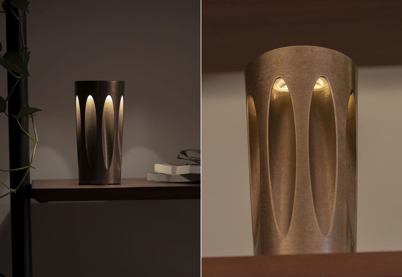 Patryk Koca Designs Bronze Lamp That Doesn’t Look Like a Lamp Until Switched On