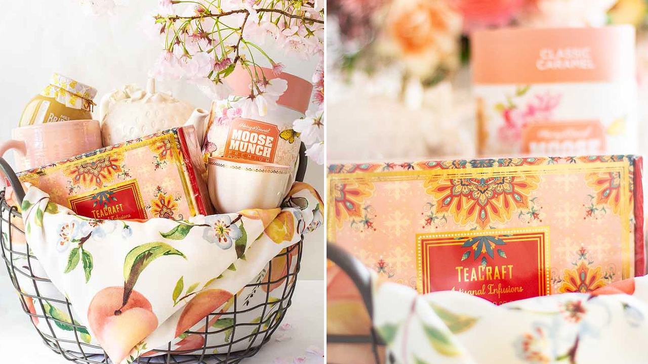 Pretty in Pink Gift Basket for Moms