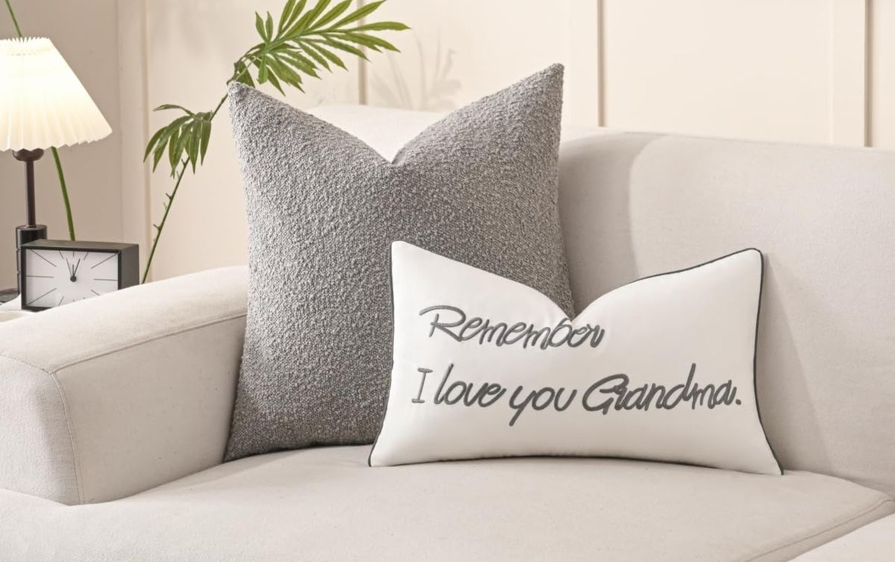 Remember I Love You Grandma Lumbar Pillow Cover