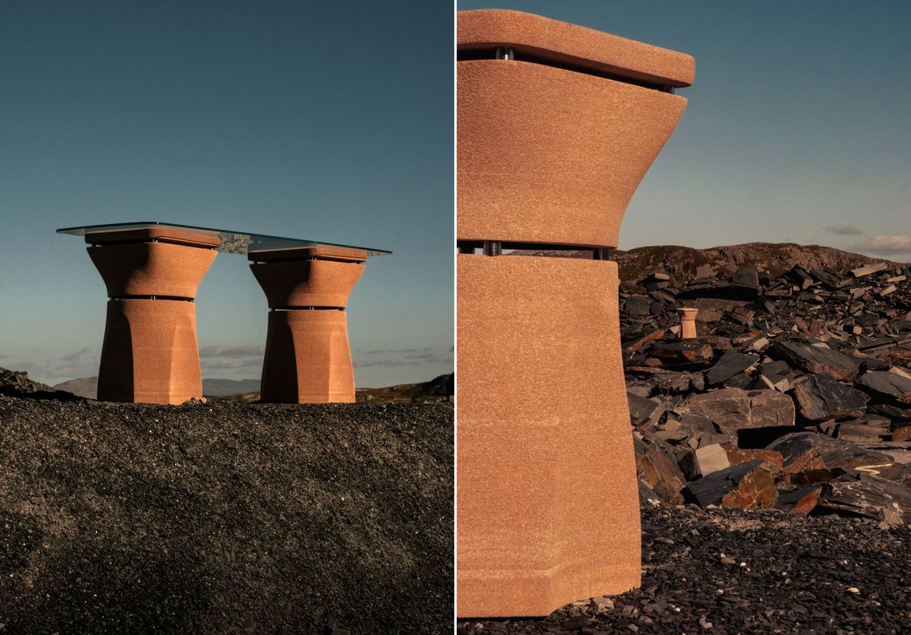 Roc H Biel Dust Order Sculptural Furniture Collection Made from Upcycled Beech Wood Dust