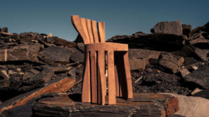 Roc H Biel Dust Order Sculptural Furniture Collection Made from Upcycled Beech Wood Dust