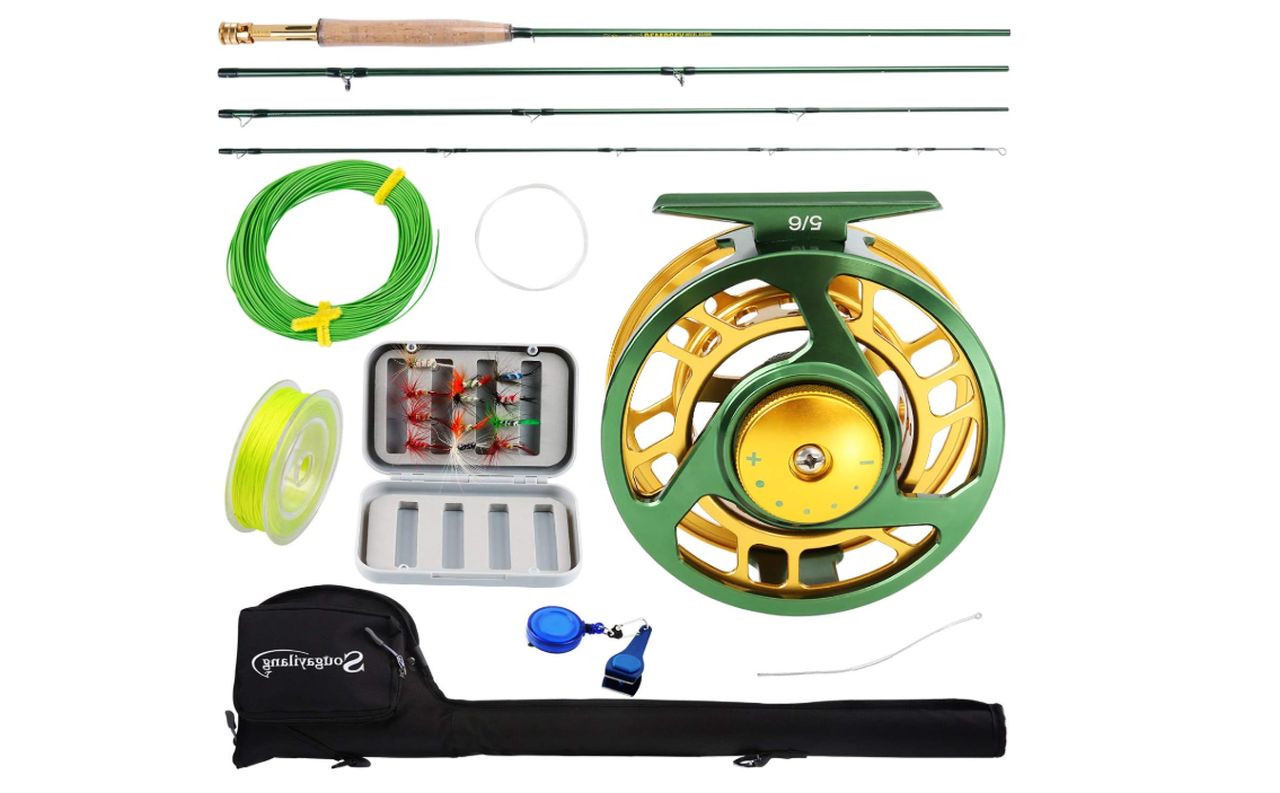 Sougayilang Fly Fishing Rod Reel Combo