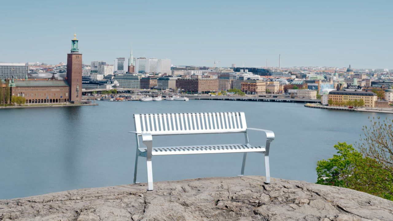 Sustainable Designs at NYCxDesign 2025 - Tellus bench designed by Swedish designer Emma Olbers