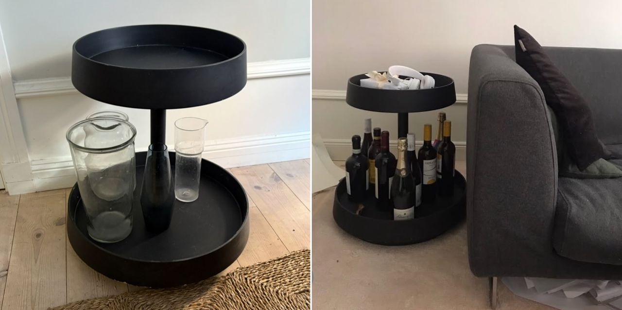 Swedish designer Jessica Signell with EVE Drink Trolley