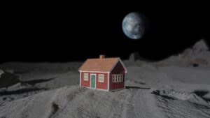 The moonhouse - house on moon