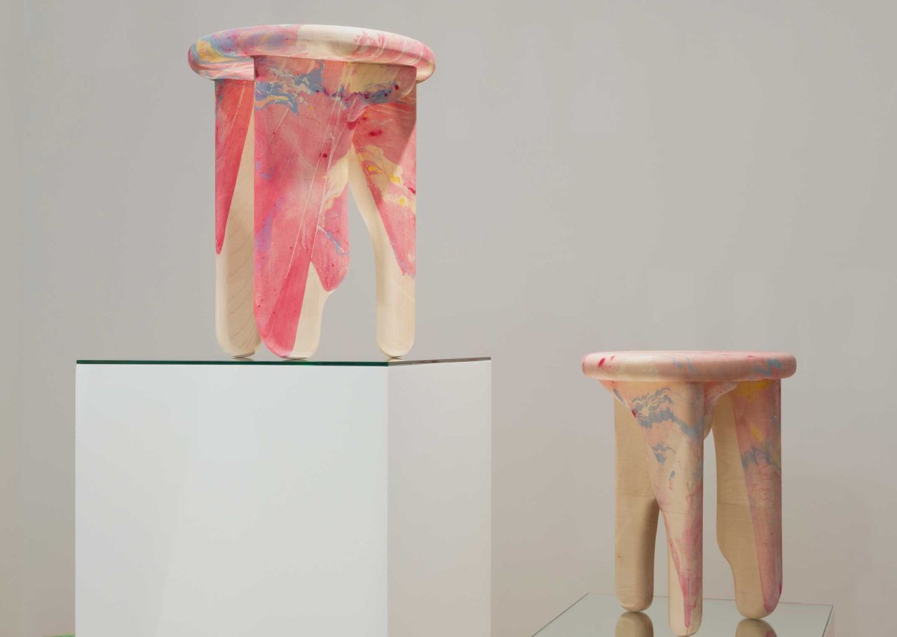 Tides Collection of Marbled Sycamore Tables- 3