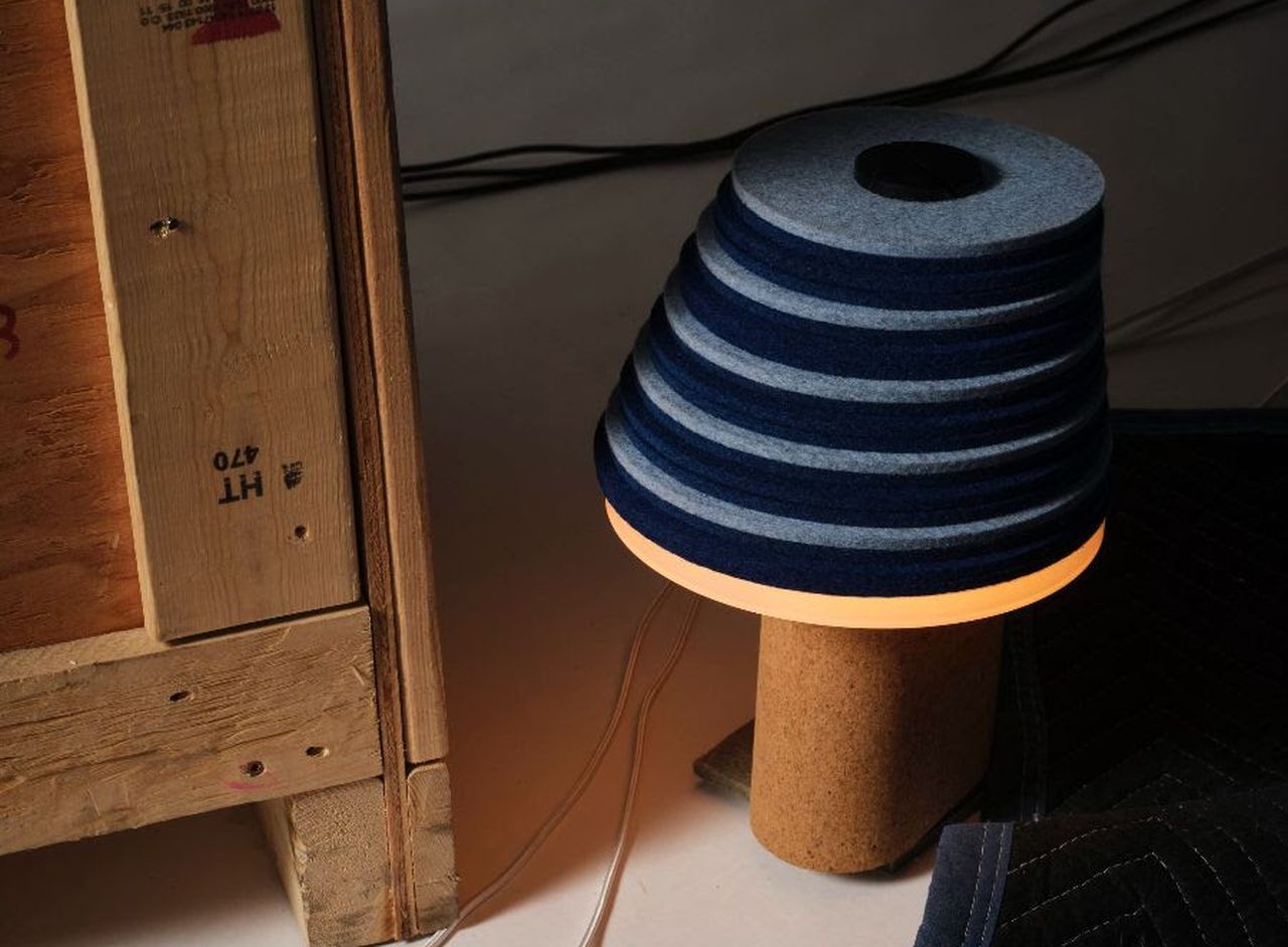 Tilt + Shift Cork and Felt Lighting Collection by Rockwell Group for Stackabl