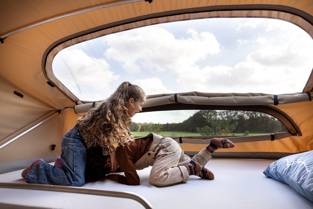 Tonke Volkswagen ID. Buzz Trail Camper Van With Pop-Up Sleeper Roof Design
