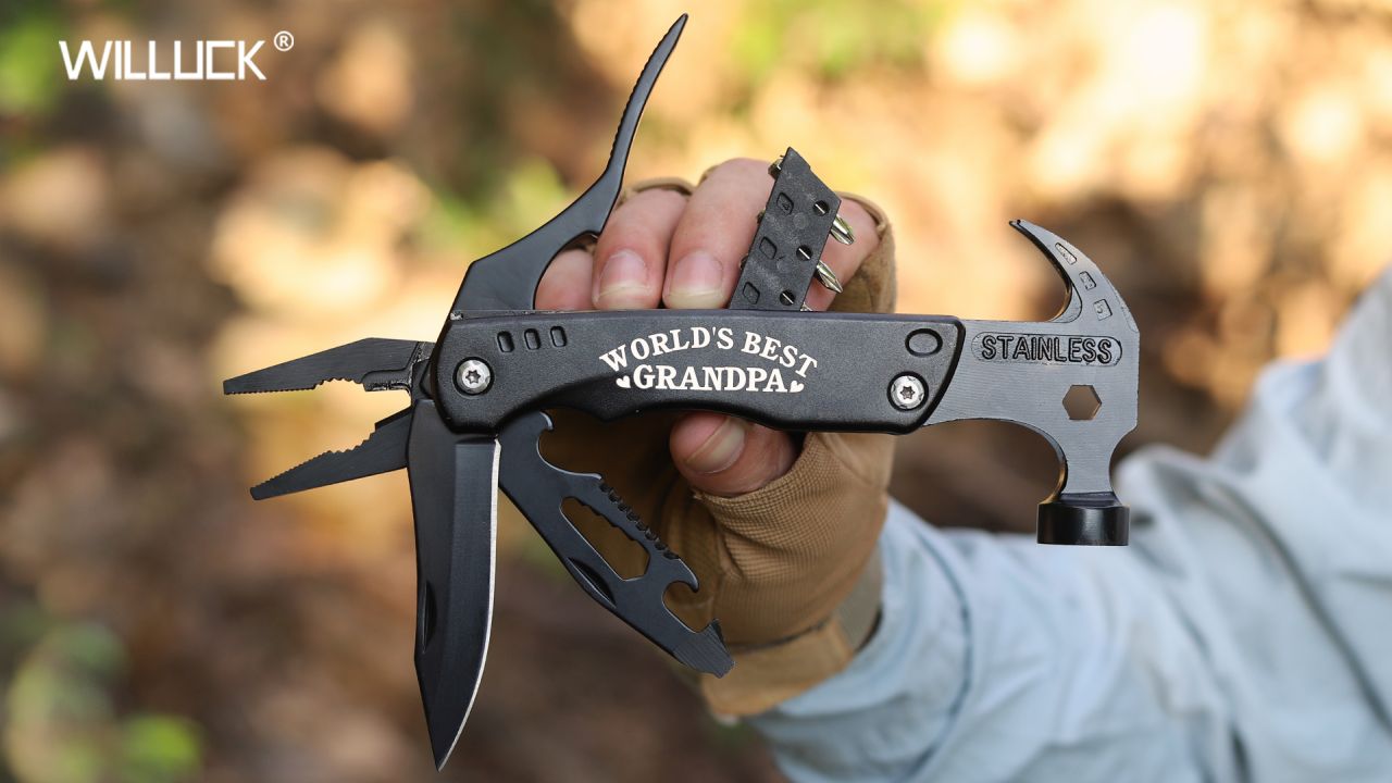 WORLD'S BEST GRANDPA 15 in 1 Multitool Hammer