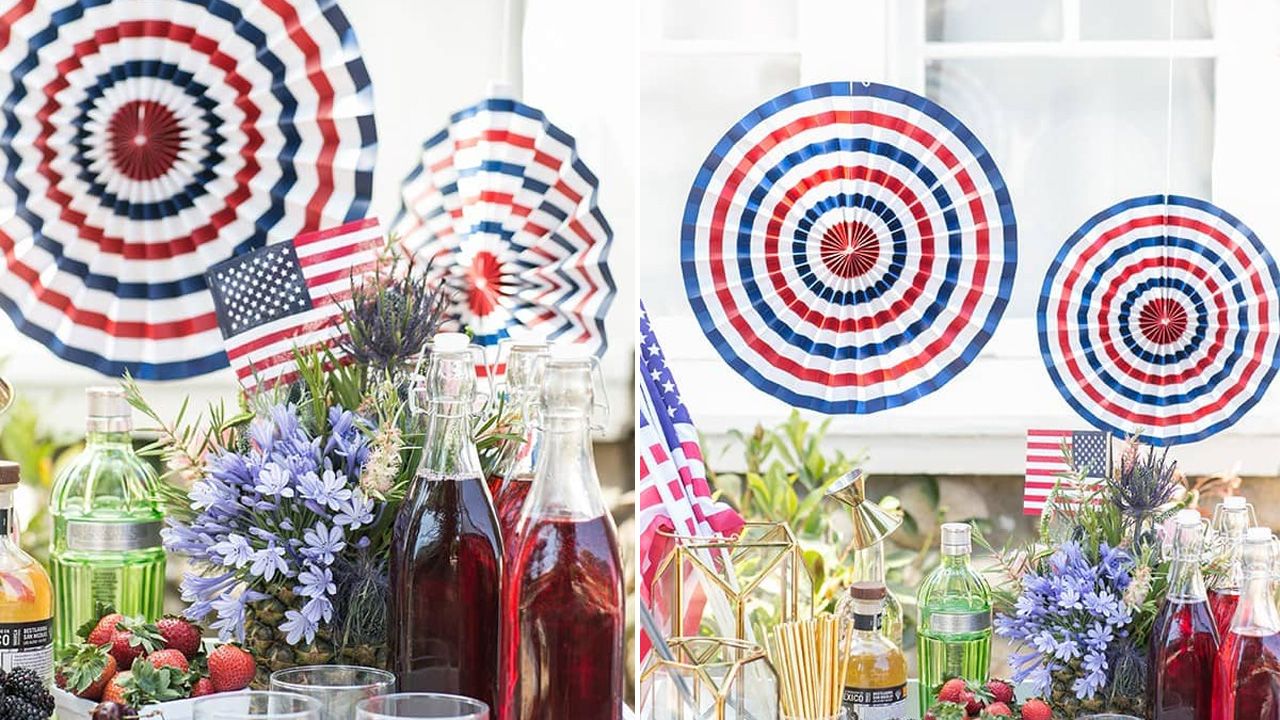 4th of July Pool Party Ideas - Boozy Snow Cone Bar