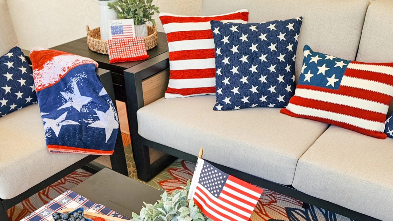 Switch Out Outdoor Pillow Covers, Rugs, and Table Runners