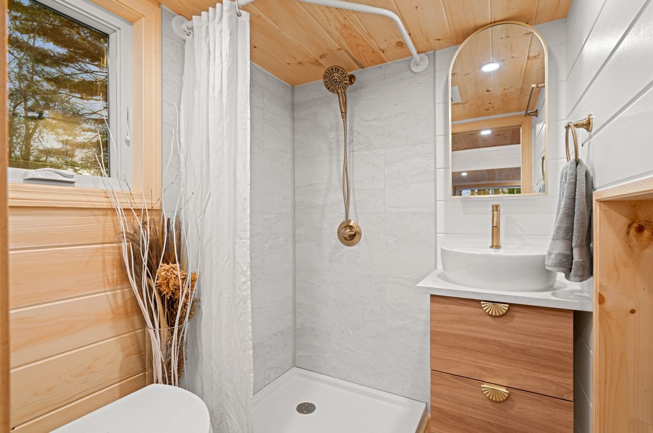 Bathroom of Honey Bee Tiny House