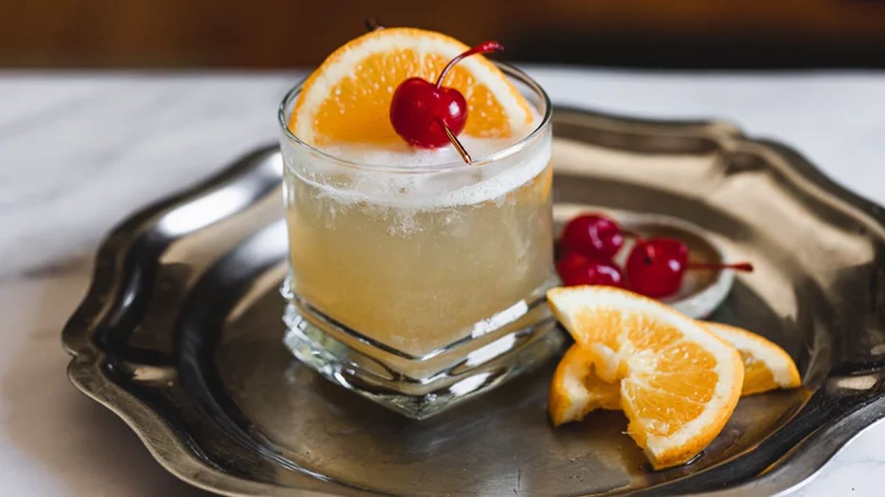 Classic Frothy Whiskey Sour Recipe