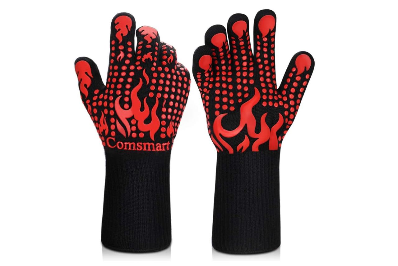 Comsmart BBQ Gloves, 1472°F Heat Resistant Grilling Gloves