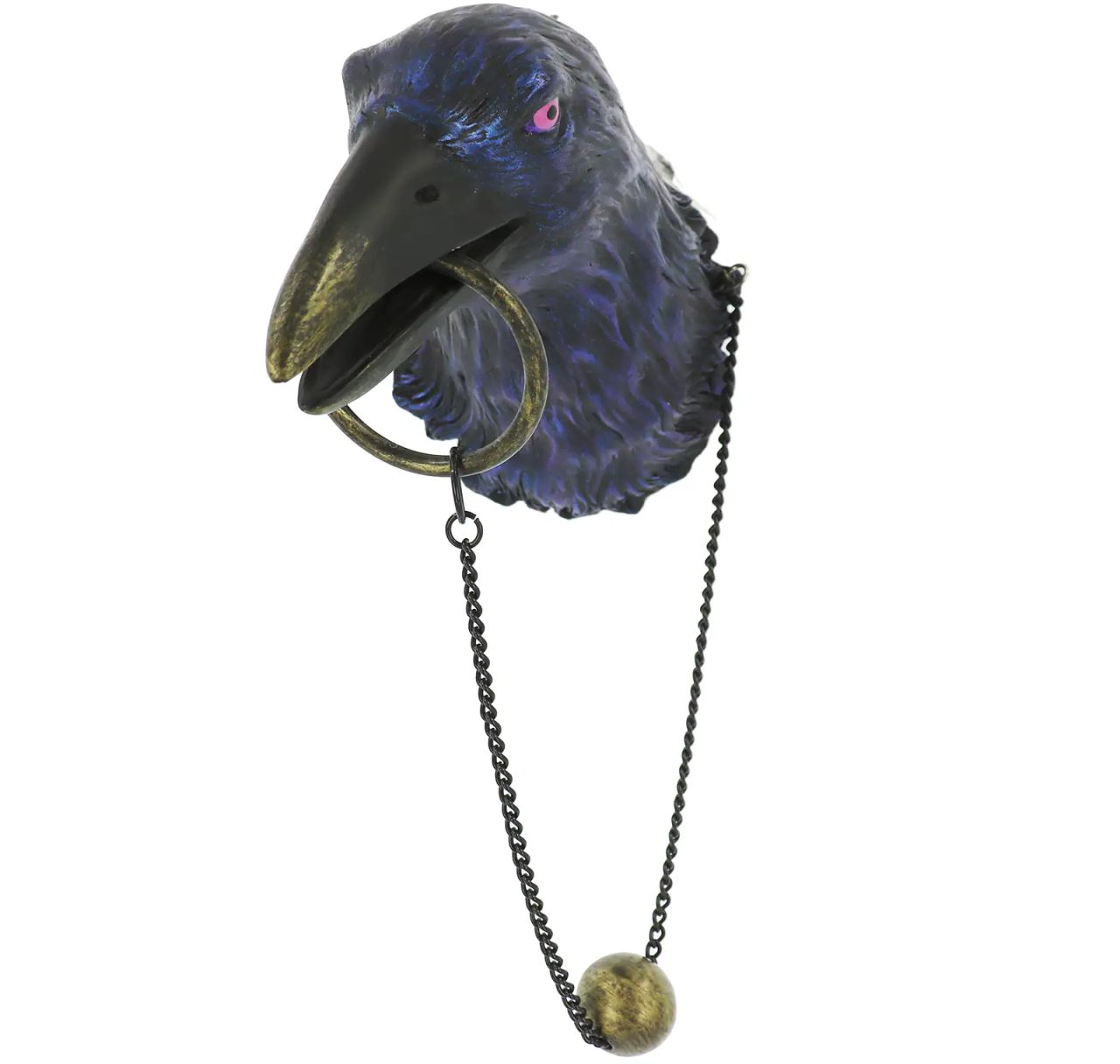 Crow door knocker