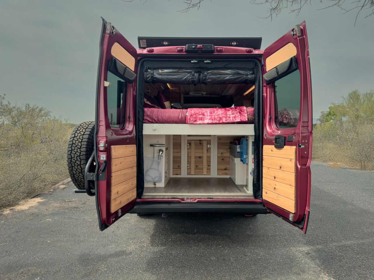 This Custom Build by Boho Camper Vans Looks Like a Cabin From Inside