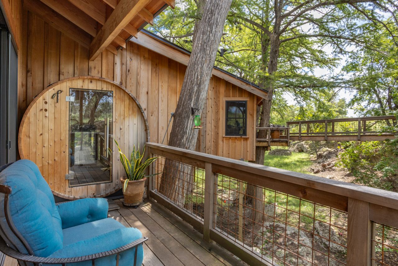 Cypress Mansion Biggest Built Yet by Nelson Treehouse in Texas Hill Country