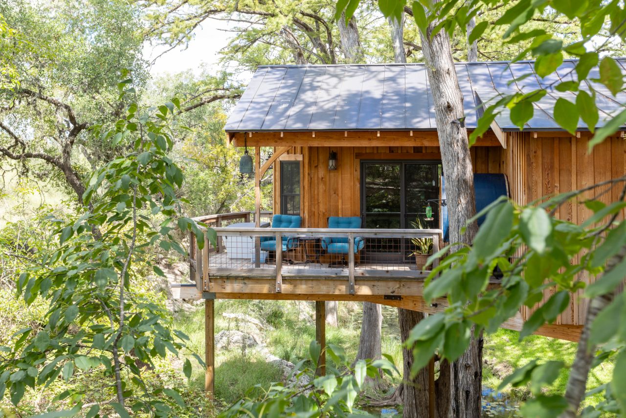 Cypress Mansion Biggest Built Yet by Nelson Treehouse in Texas Hill Country