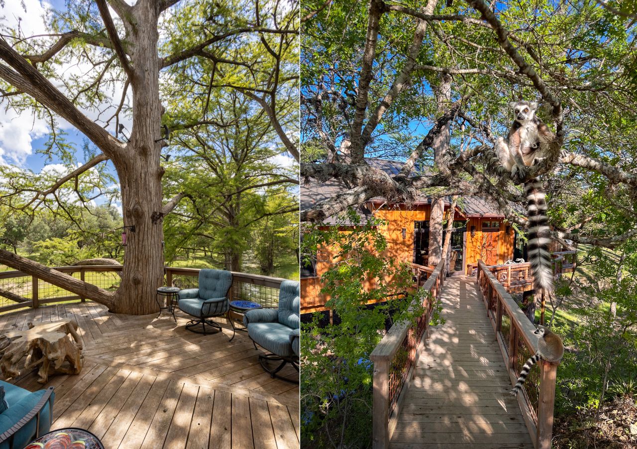 Cypress Mansion Biggest Built Yet by Nelson Treehouse in Texas Hill Country