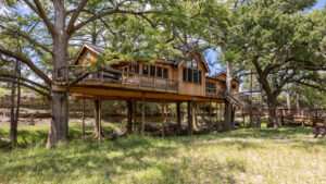 Cypress Mansion Biggest Built Yet by Nelson Treehouse in Texas Hill Country