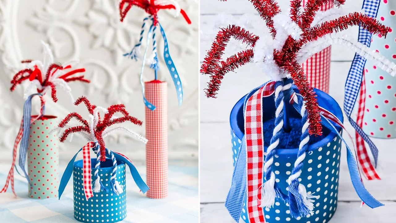 Easy Patriotic Firecrackers