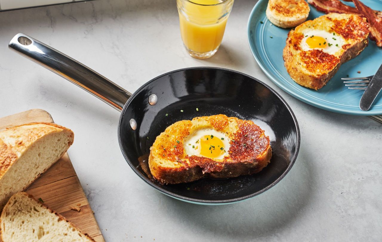 Father’s Day Breakfast Ideas - French Toast Egg in a Hole