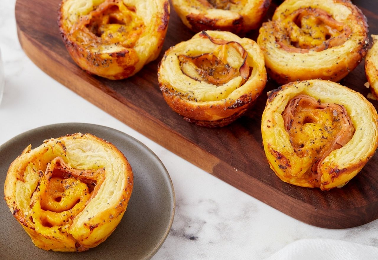 Father’s Day Breakfast Ideas - Ham and Cheese Pinwheels