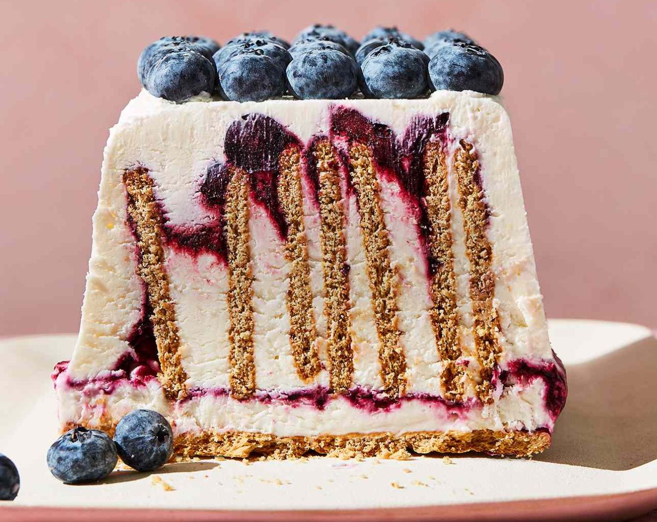 Father's Day Dessert Ideas- Blueberry Cheesecake Icebox Cake