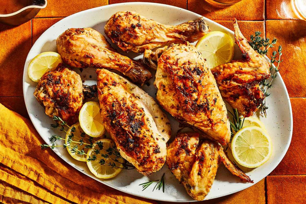 Father’s Day Dinner Meat Mains - Herb and Lemon-Roasted Chicken